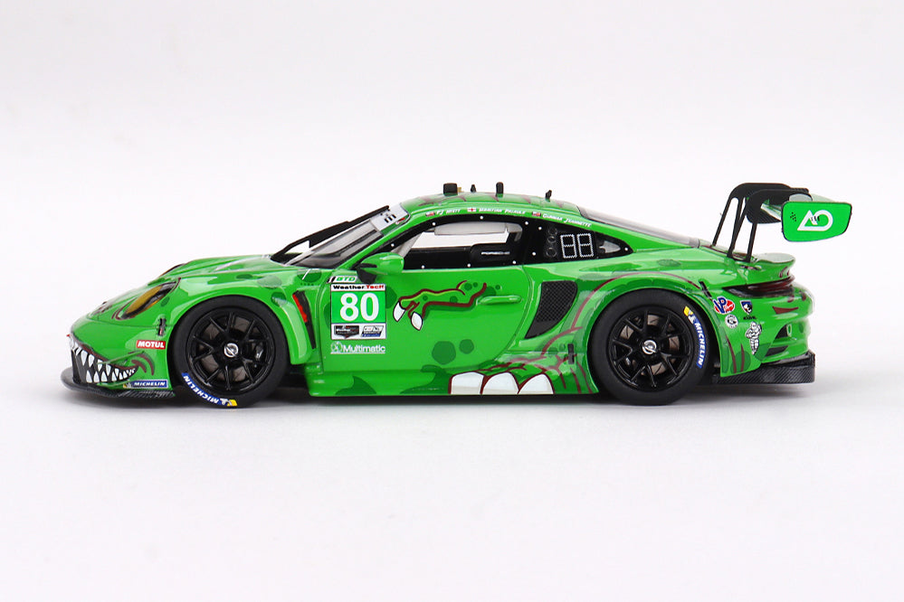 [ Back-order ] TSM TSM430747 1:43 Porsche 911 GT3 R IMSA Sebring 12 Hours GTD 2023 #80 AO Racing model car