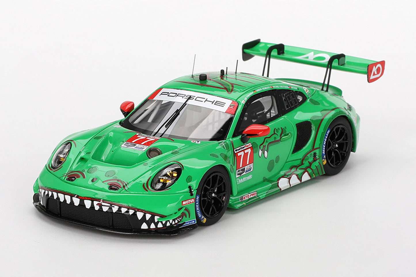 [ Back-order ] TSM TSM430801 1:43 Porsche 911 GT3 R IMSA Daytona 24 Hours GTD Pro 2024 #77 AO Racing model car