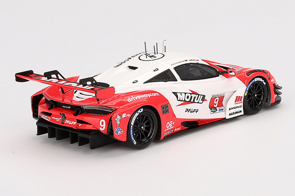 [ Back-order ] TSM TSM430811 1:43 McLaren 720 GT3 EVO IMSA Motor Course de Monterey '24 #9 Pfaff model car