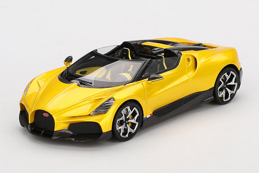 [ Back-order ] TSM TSM430822 1:43 Bugatti W16 Mistral Yellow model car