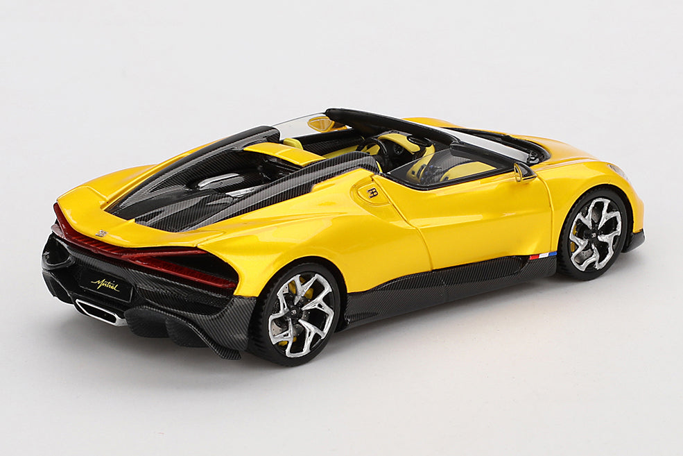 [ Back-order ] TSM TSM430822 1:43 Bugatti W16 Mistral Yellow model car