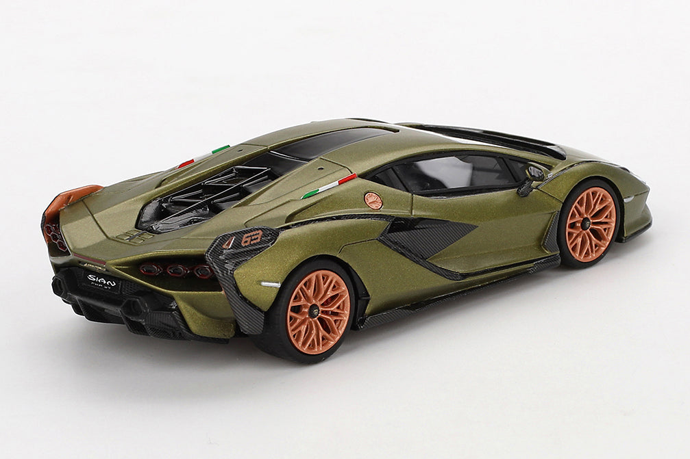 [ Back-order ] TSM TSM430829 1:43 Lamborghini Sian FKP 37 Verde Gea Matt (Matte Green) model car