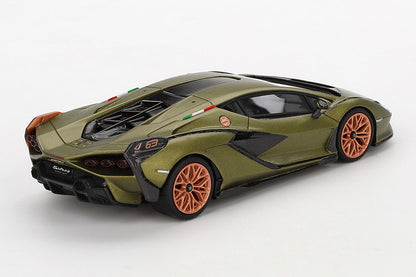 [ Back-order ] TSM TSM430829 1:43 Lamborghini Sian FKP 37 Verde Gea Matt (Matte Green) model car