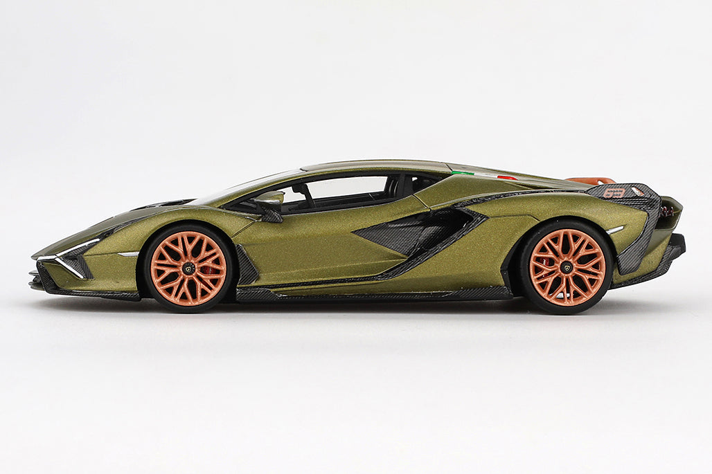 [ Back-order ] TSM TSM430829 1:43 Lamborghini Sian FKP 37 Verde Gea Matt (Matte Green) model car