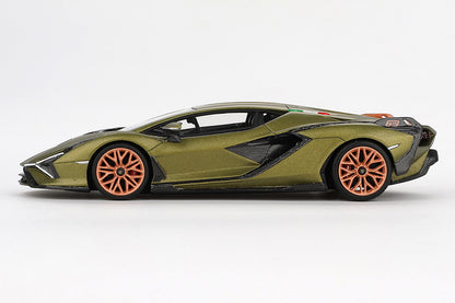 [ Back-order ] TSM TSM430829 1:43 Lamborghini Sian FKP 37 Verde Gea Matt (Matte Green) model car
