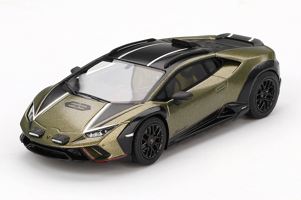 [ Back-order ] TSM TSM430833 1:43 Lamborghini Huracan Sterrato Verde Gea Matt Matte Green model car