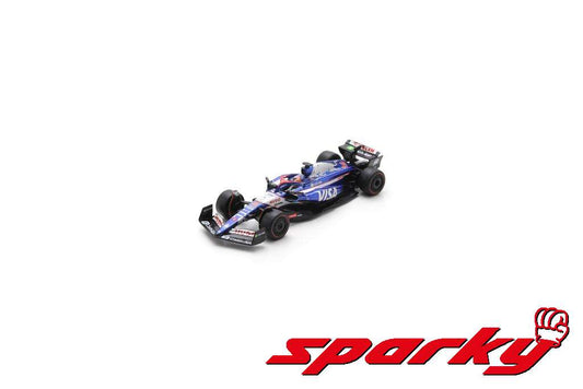 Y408 SPARK sparky 1:64 Visa Cash App RB Formula One Team VCARB 01 9th 2024 US GP L. Lawson #30 LL's First F1 Debut