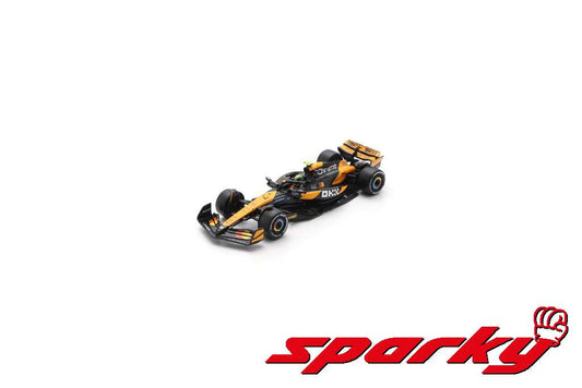 Y416 Sparky SPARK 1:64 McLaren MCL38 F1 Winner Abu Dhabi GP 2024 Lando Norris #4 model car