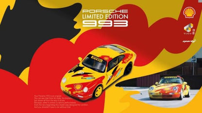 [ Back-order ] Tiny YO64006 1:64 sparky Porsche 993 Shell Carrera Cup 1993 model car