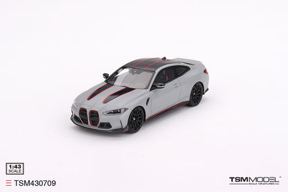 [ Back-order ] TSM TSM430709 1:43 BMW M4 CSL Frozen Brooklyn Gray Metallic model car