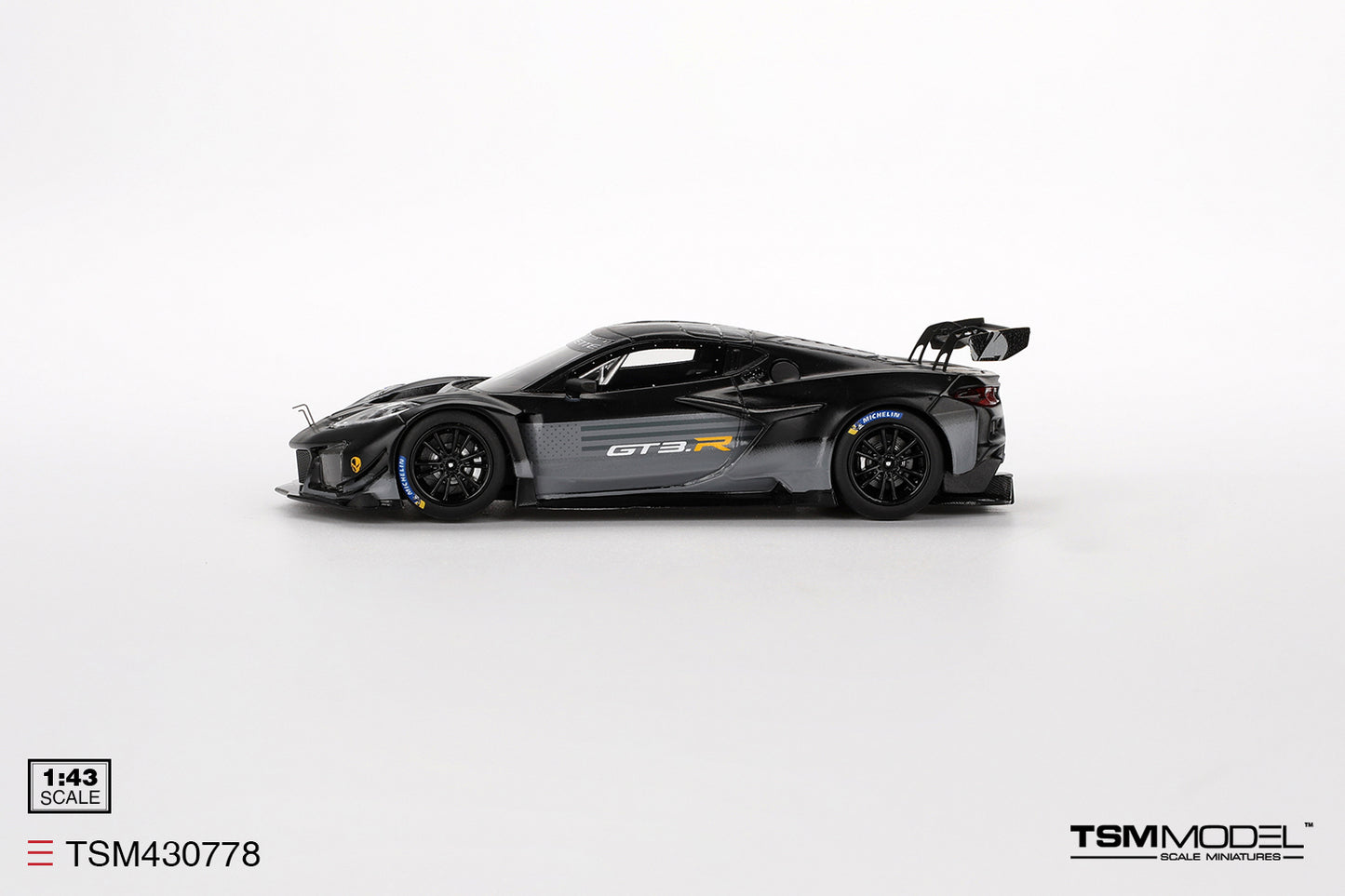 [ Back-order ] TSM TSM430778 1:43 Chevrolet Corvette GT3.R Road America 2023 Test Car model car