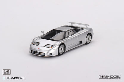 [ Back-order ] TSM TSM430675 1:43 Bugatti EB110 GT Light Gray model car