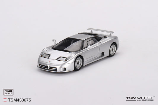 [ Back-order ] TSM TSM430675 1:43 Bugatti EB110 GT Light Gray model car