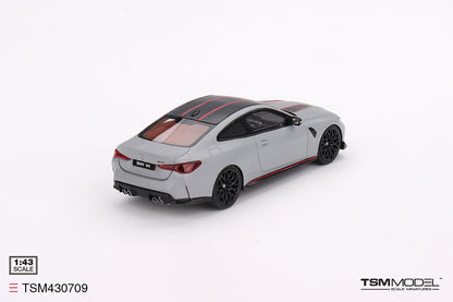 [ Back-order ] TSM TSM430709 1:43 BMW M4 CSL Frozen Brooklyn Gray Metallic model car