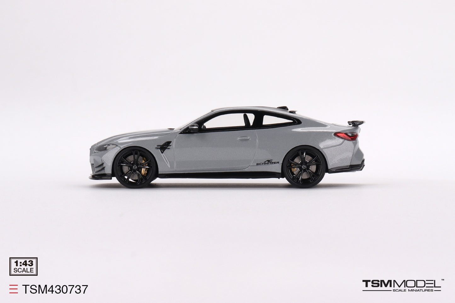 [ Back-order ] TSM TSM430737 1:43 BMW M4 AC Schnitzer Brooklyn Gray Metallic model car