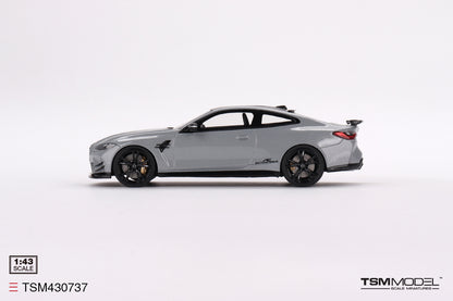 [ Back-order ] TSM TSM430737 1:43 BMW M4 AC Schnitzer Brooklyn Gray Metallic model car