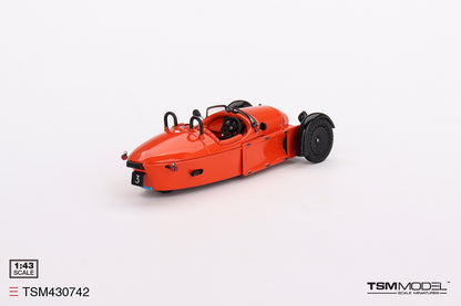 [ Back-order ] TSM TSM430742 1:43 Morgan Super 3 Coral Orange model car