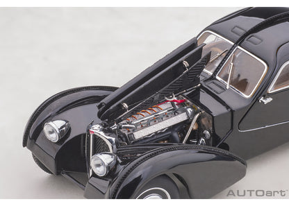 [Back-order] AUTOart 50946 1:43 Bugatti Type 57SC Atlantic 1938 (Black/Disc Wheel)