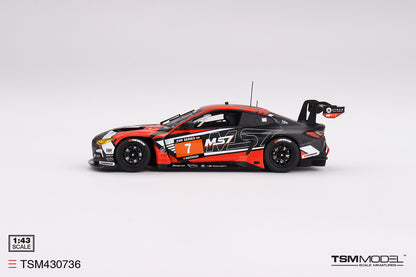 [ Back-order ] TSM TSM430736 1:43 BMW M4 GT3 Dubai 24 Hours 2023 #7 Team WRT model car