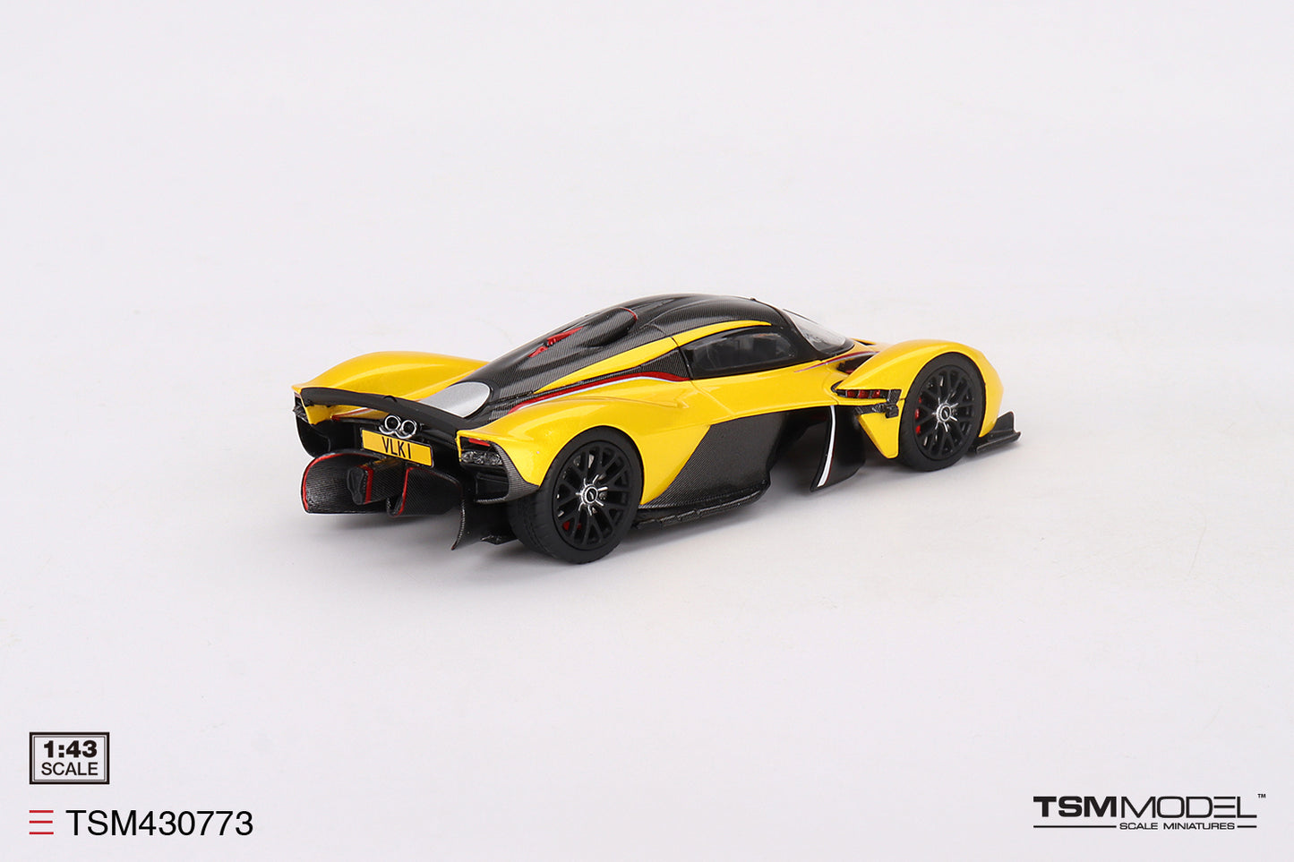 [ Back-order ] TSM TSM430773 1:43 Aston Martin Valkyrie Sunburst Yellow model car