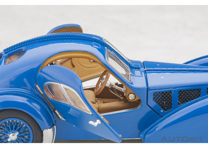 [Back-order] AUTOart 50947 1:43 Bugatti Type 57SC Atlantic 1938 (Blue/Wire Spoke Wheels)