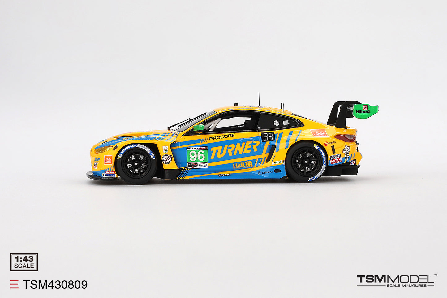 [ Back-order ] TSM TSM430809 1:43 BMW M4 GT3 IMSA Daytona 24 Hours 2024 #96 Turner Motorsport model car