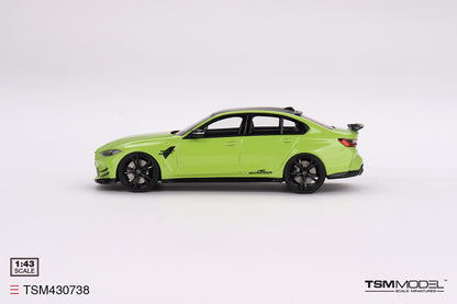 [ Back-order ] TSM TSM430738 1:43 BMW AC Schnitzer M3 Competition G80 Sao Paulo Yellow model car