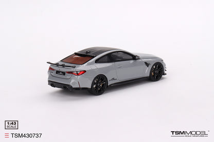 [ Back-order ] TSM TSM430737 1:43 BMW M4 AC Schnitzer Brooklyn Gray Metallic model car