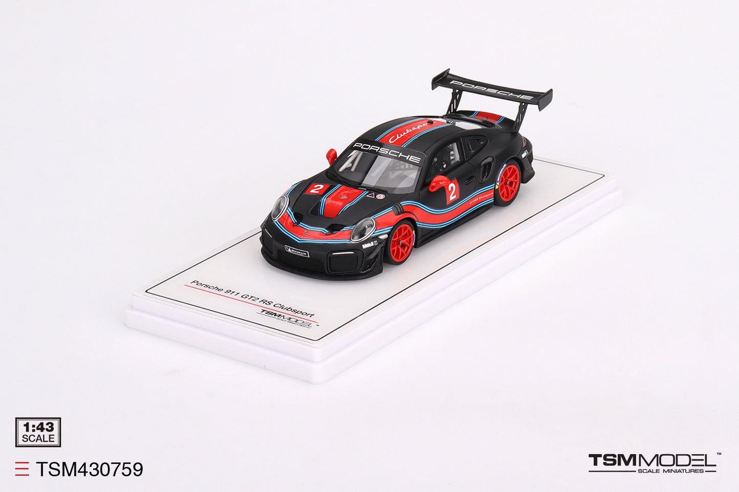 [ Back-order ] TSM TSM430759 1:43 Porsche 911 GT2 RS Clubsport Presentation model car