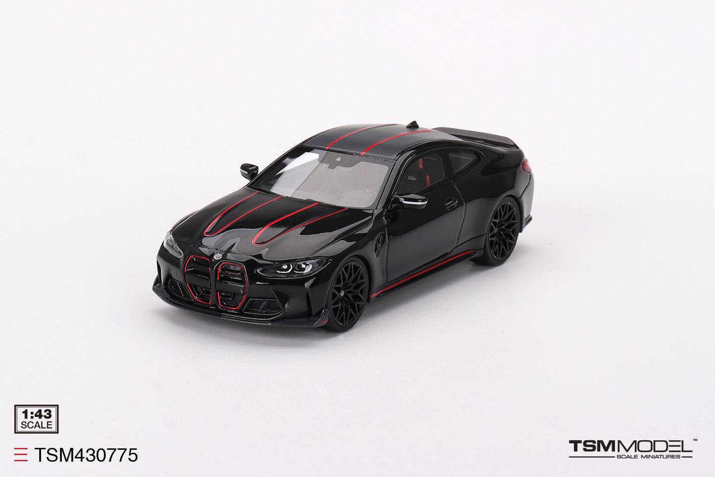 [ Back-order ] TSM TSM430775 1:43 BMW M4 CSL Black Sapphire LHD model car