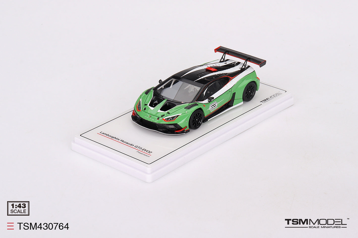 [ Back-order ] TSM TSM430764 1:43 Lamborghini Huracan GT3 EVO2 Presentation LHD model car
