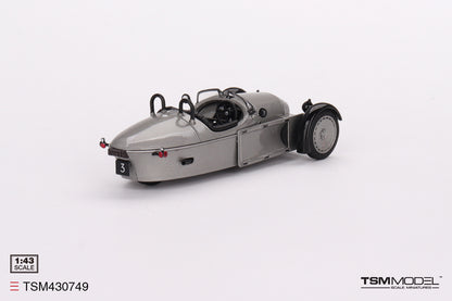 [ Back-order ] TSM TSM430749 1:43 Morgan Super 3 Rhodium Silver model car
