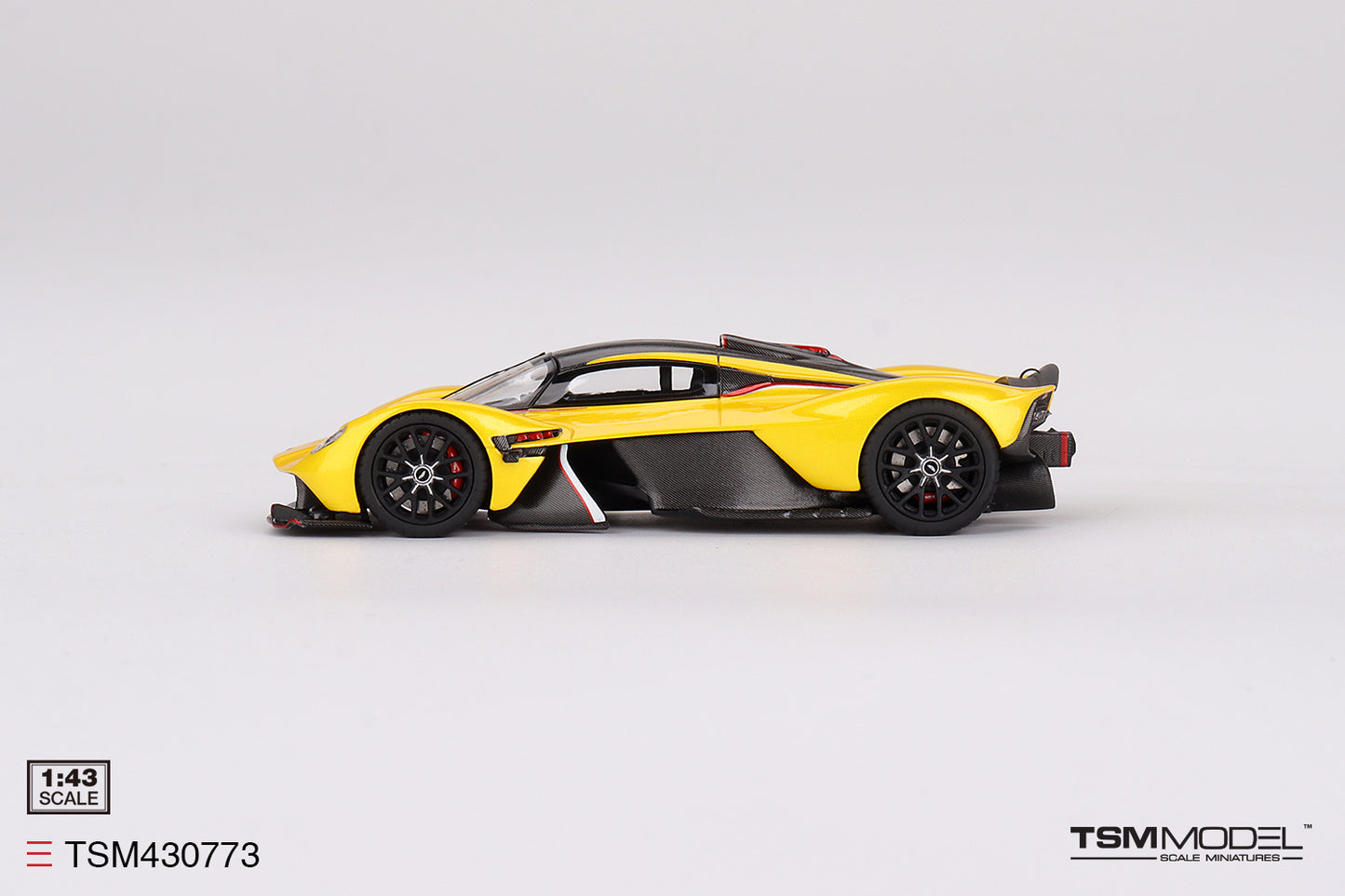 [ Back-order ] TSM TSM430773 1:43 Aston Martin Valkyrie Sunburst Yellow model car