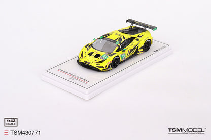 [ Back-order ] TSM TSM430771 1:43 Lamborghini Huracan GT3 EVO2 IMSA Daytona 2023 #19 Iron Lynx model car