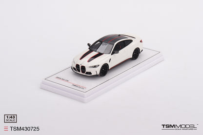 [ Back-order ] TSM TSM430725 1:43 BMW M4 CSL Alpine White model car