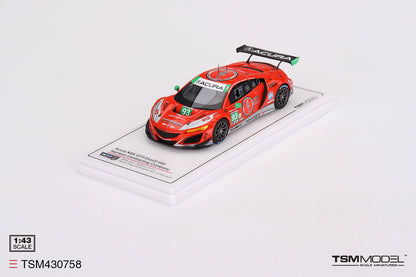 [ Back-order ] TSM TSM430758 1:43 Acura NSX GT3 EVO22 IMSA Daytona 2023 #93 Racers Edge Motorsports WTR model car