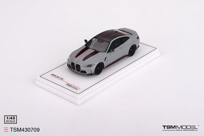 [ Back-order ] TSM TSM430709 1:43 BMW M4 CSL Frozen Brooklyn Gray Metallic model car