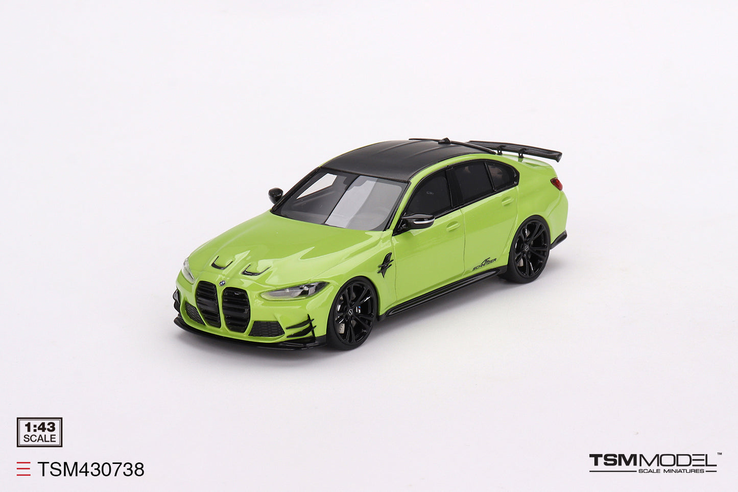 [ Back-order ] TSM TSM430738 1:43 BMW AC Schnitzer M3 Competition G80 Sao Paulo Yellow model car
