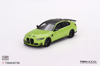[ Back-order ] TSM TSM430738 1:43 BMW AC Schnitzer M3 Competition G80 Sao Paulo Yellow model car