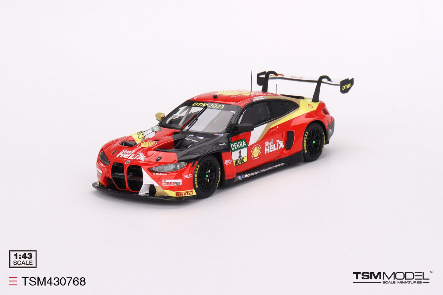 [ Back-order ] TSM TSM430768 1:43 BMW M4 GT3 DTM 2023 #1 Schubert Motorsport model car