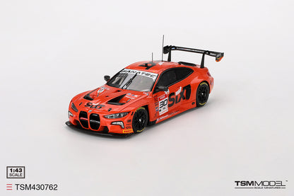 [ Back-order ] TSM TSM430762 1:43 BMW M4 GT3 IGTC INDY 2023 BMW M Team WRT model car