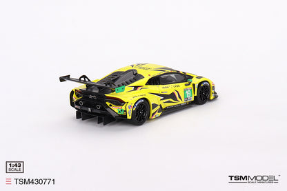 [ Back-order ] TSM TSM430771 1:43 Lamborghini Huracan GT3 EVO2 IMSA Daytona 2023 #19 Iron Lynx model car