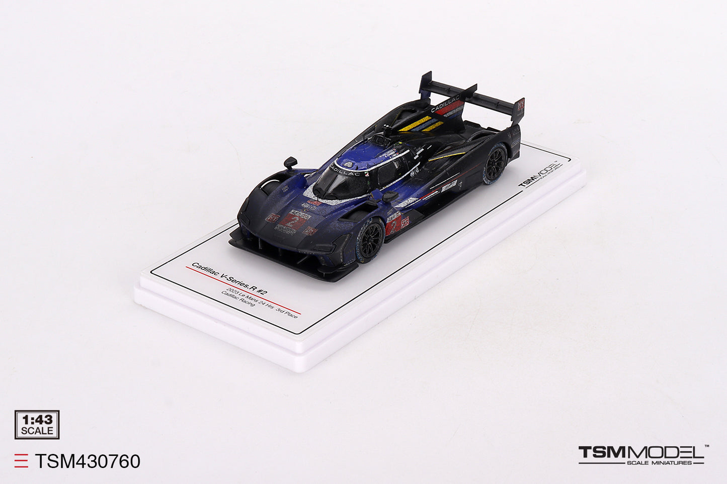 [ Back-order ] TSM TSM430760 1:43 Cadillac V-Series R Le Mans 24 Hours 2023 #2 model car