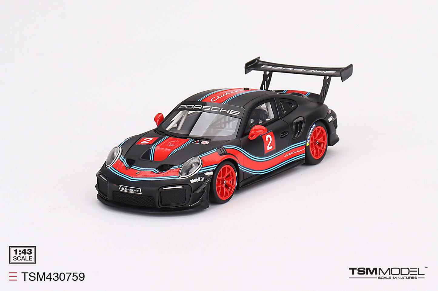 [ Back-order ] TSM TSM430759 1:43 Porsche 911 GT2 RS Clubsport Presentation model car