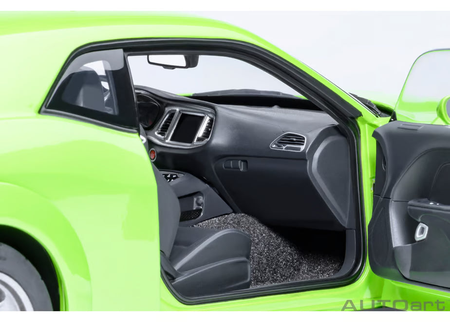 [ Back-order ] AUTOart 71769 1:18 Dodge Challenger SRT Super Stock 23 Metallic Lime Green model car