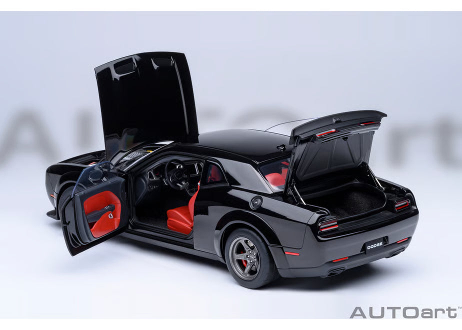 [ Back-order ] AUTOart 71765 1:18 Dodge Challenger SRT Superstock 23 Black model car