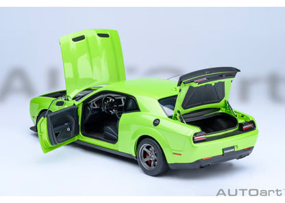 [ Back-order ] AUTOart 71769 1:18 Dodge Challenger SRT Super Stock 23 Metallic Lime Green model car