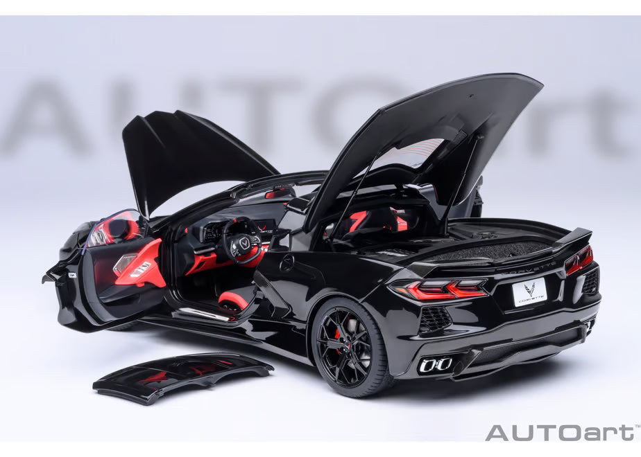 [ Back-order ] AUTOart 71280 1:18 Chevrolet Corvette Coupe C8 Stingray Z51 Black model car