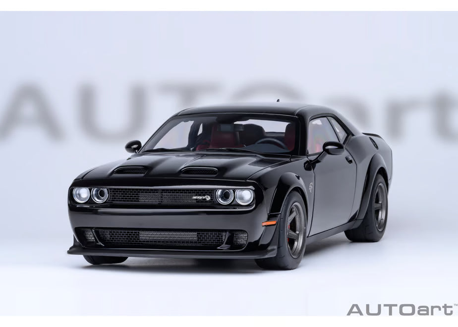 [ Back-order ] AUTOart 71765 1:18 Dodge Challenger SRT Superstock 23 Black model car
