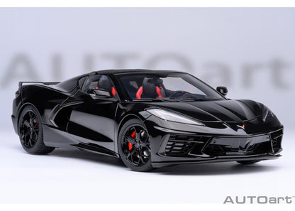 [ Back-order ] AUTOart 71280 1:18 Chevrolet Corvette Coupe C8 Stingray Z51 Black model car